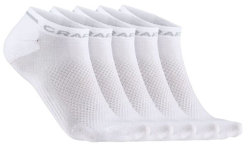 Craft active shaftless sock 5-pack unisex sportsokken - wit