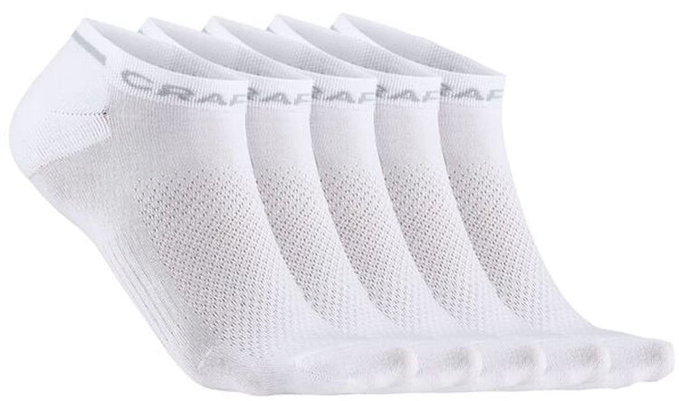 Craft active shaftless sock 5-pack unisex sportsokken - wit