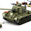 Sluban army wwii m26 pershing tank bouwspeelgoed – constructiespeelgoed modelbouw – bouwdoos met 742 bouwstenen – m38-b0860 vanaf 8 jaar