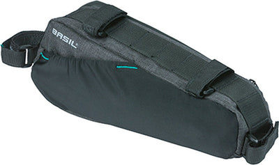 Basil Discovery 365D frametas M - sportieve compacte fietstas voor heren damesfiets - 1.8L - zwart melee