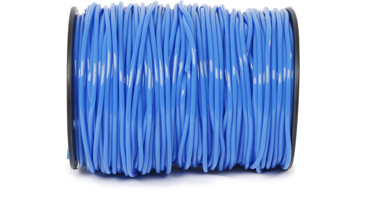 Merkloos sans marque springtouw op rol blauw 120 meter, ouderwets springtouw