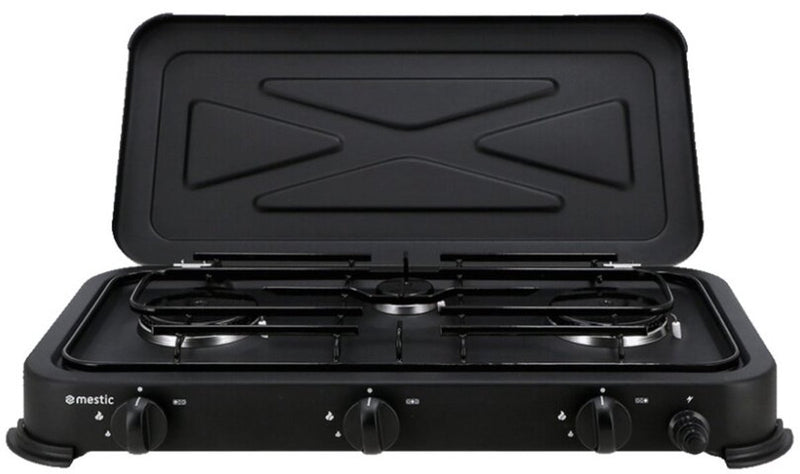 Mestic kooktoestel mgc-300 – 3 kookpitten - 2x 2200 w, 1x 850 w - maximaal vermogen: 5250 w - campingtoestel