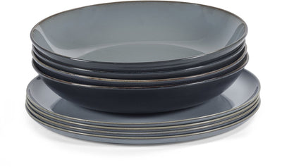 Serax - anita le grelle terres de rêves - serviesset - smokey blauw - 8 stuks