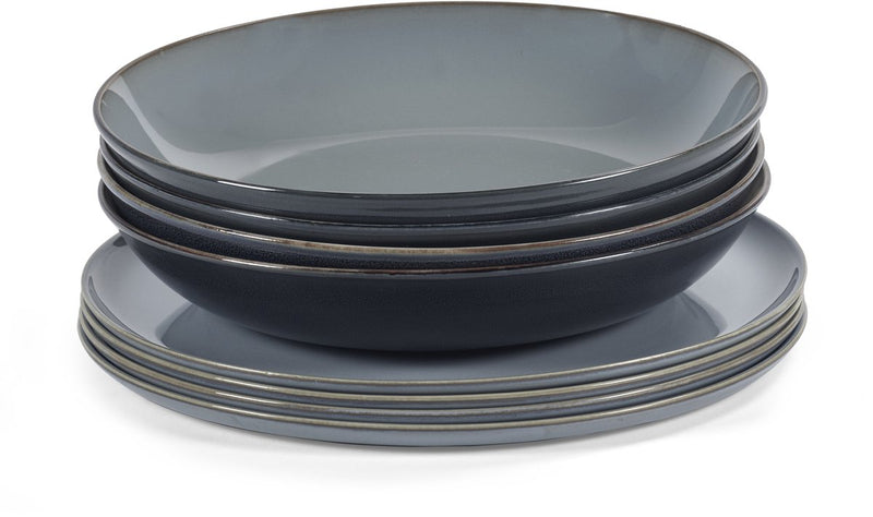 Serax - anita le grelle terres de rêves - serviesset - smokey blauw - 8 stuks