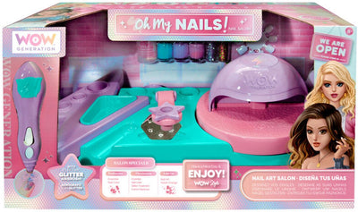 Wow generation nagelstudio voor kinderen - kinder nagellak - glitters en nageldroger - vanaf 6 jaar