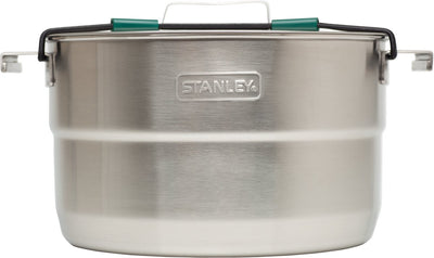 Stanley adventure full kitchen basecamp cook set 3.5l - 11-delige pannenset - lichtgewicht roestvrijstalen pan - voor backpacken, wandelen en kamperen - campingpannen - vaatwasserbestendig