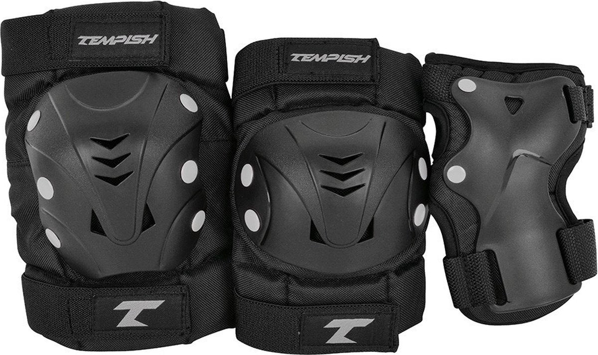 Tempish - taky - skatebescherming - 3-pack - volwassenen - zwart - complete set voor skaten - maat m