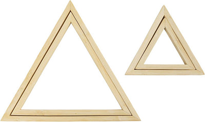 Creativ company bamboe lijsten driehoek voor wandhangers 2 stuks.