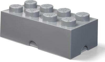 Lego - opbergbox brick 8 - polypropyleen - grijs