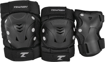 Tempish – taky – skatebescherming – 3-pack – volwassenen – zwart – complete set voor skaten – maat l