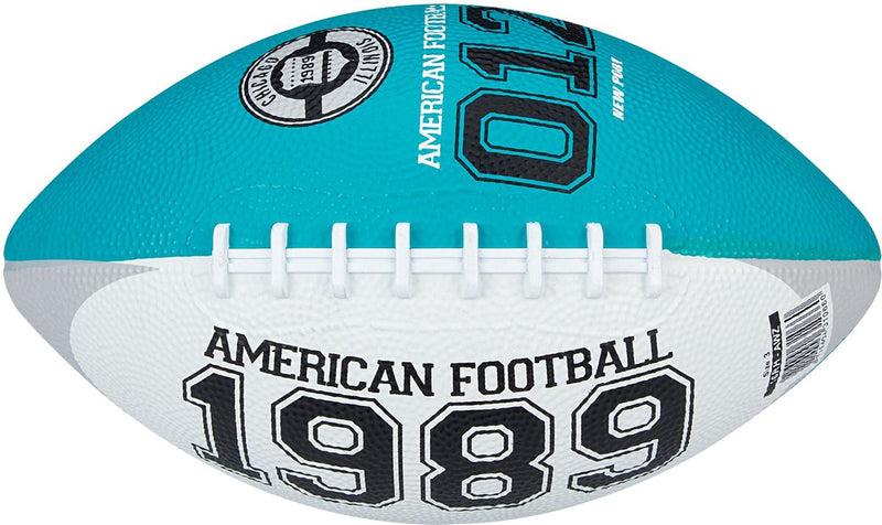 New port american football - mini - aqua wit zwart
