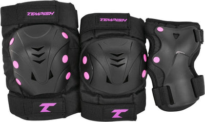 Tempish - taky - skatebescherming - 3-pack - volwassenen - roze - complete set voor skaten - maat l