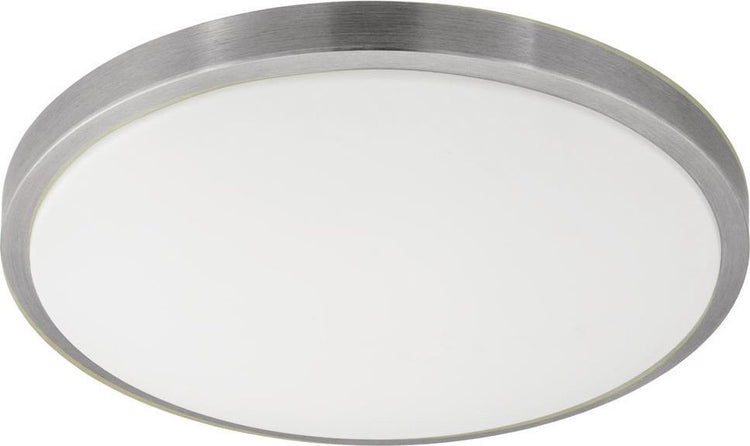 Eglo competa 1 - wand plafondlamp - 1 lichts - ø 430mm. - wit, nikkel-mat