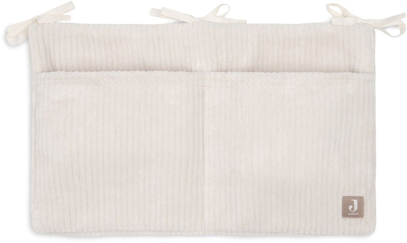 Jollein boxzak organizer - 49x30cm - cloudy rib - oatmeal - boxopbergzak