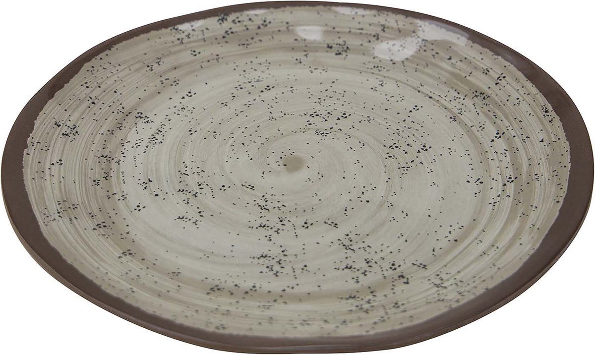 Bo-camp - dinerbord - halo - 4 stuks - melamine - beige
