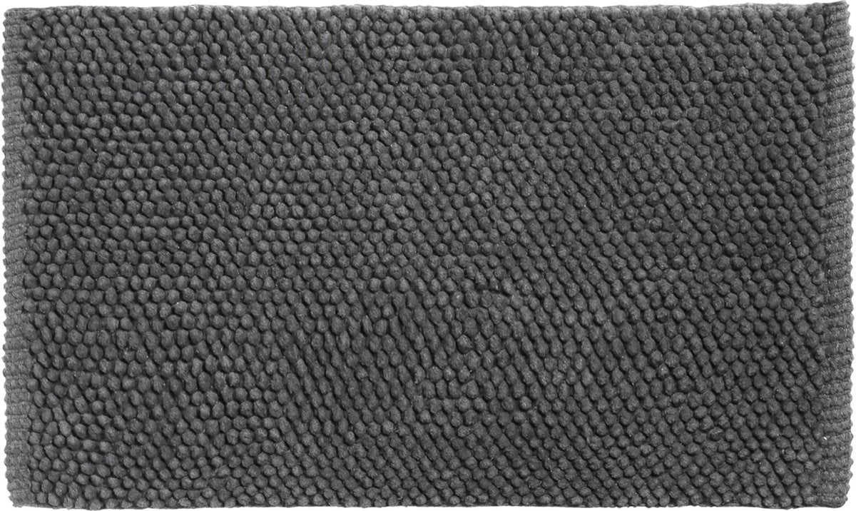 Differnz popcorn badmat 50x80cm antraciet