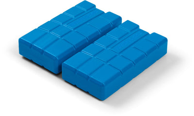 Steamy koelelement medium - set van 2 stuks - 2 x 400 gram - koelelementen voor koelbox - blauw - 16x9x3 cm