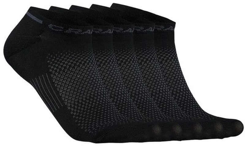 Craft active shaftless sock 5-pack unisex sportsokken - zwart 37-39