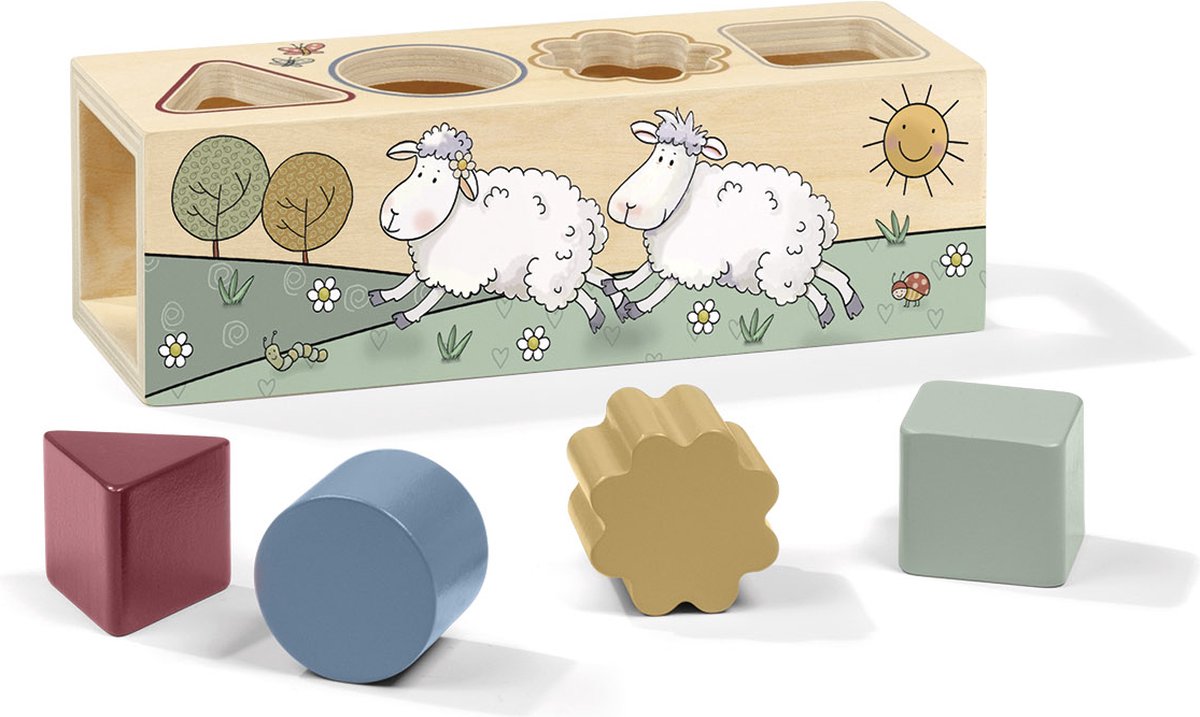 Bambolino mike molly houten speelgoed vormenstoof - peuter kleuter educatief speelgoed - toys