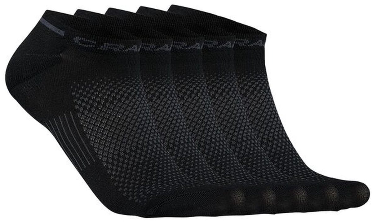 Craft active shaftless sock 5-pack unisex sportsokken - zwart