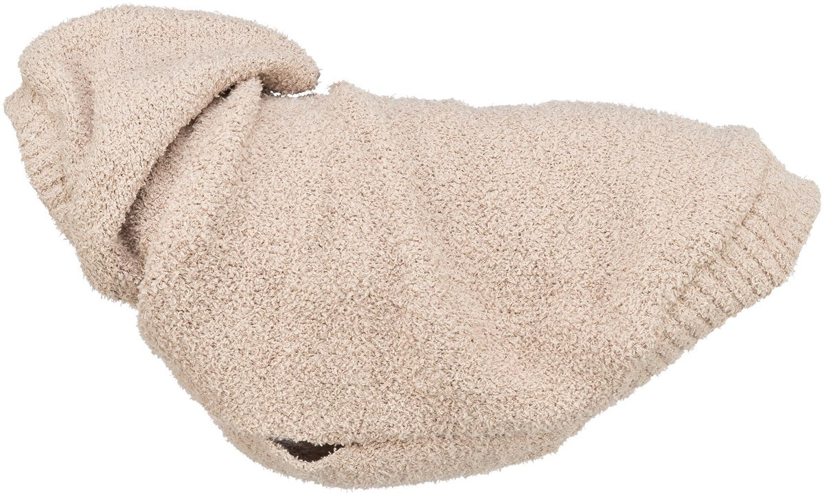 Trixie hondentrui - carson hoodie zand - capuchon 18 cm