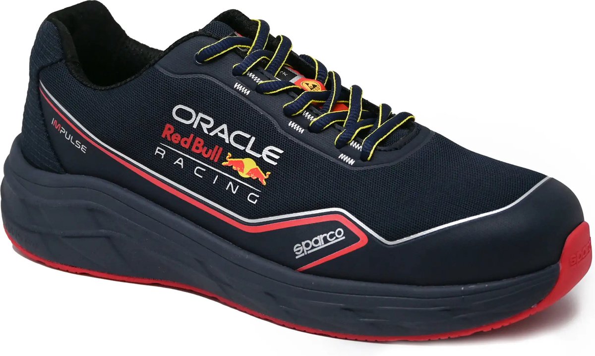 Sparco milton esd red bull s1ps veiligheidsschoen maat 45