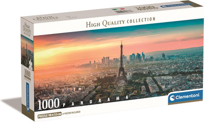 Clementoni - puzzel - 1000 stukjes - panorama parijs - puzzel voor volwassenen