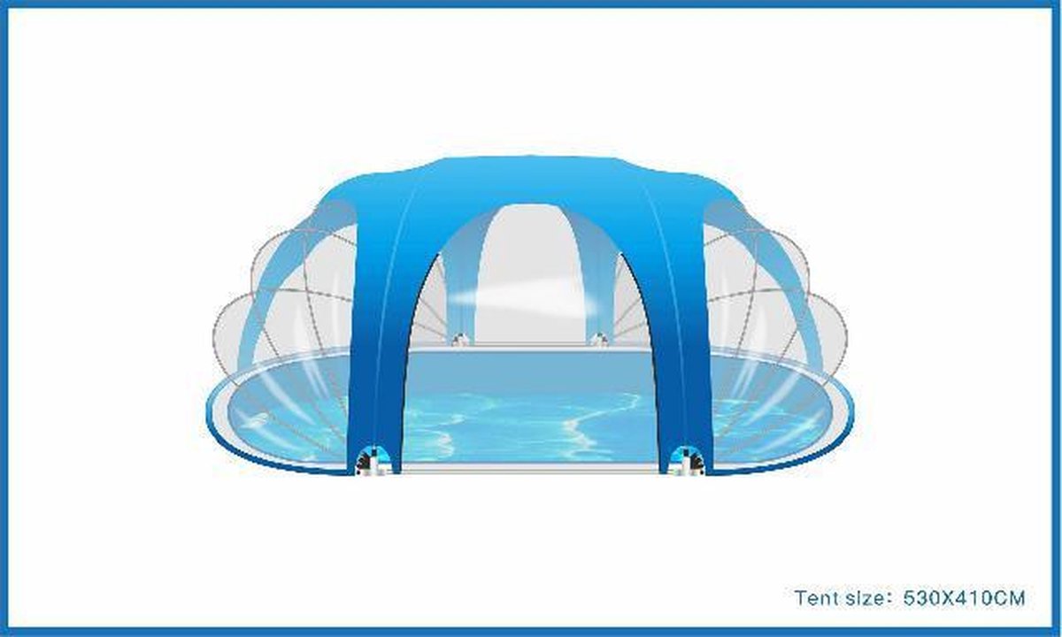 Blue bay poolhouse ovaal 530