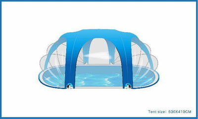 Blue bay poolhouse ovaal 530