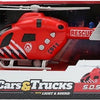 Toi-toys vehicool brandweer helikopter met licht en geluid