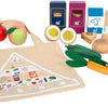 Small foot - houten speeleten vegetarisch voedselset, 17dlg.