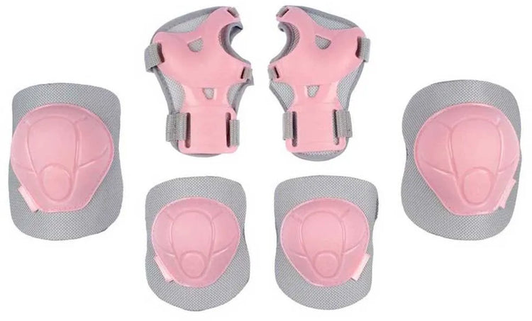 Nijdam skate beschermset kinderen - concrete rose - roze grijs - l