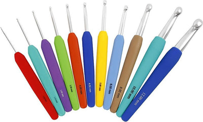 Creativ company haaknaald, 2-2,5-3-3,5-4-4,5-5-6-8-10-12 , l: 13,3+14,5+16 cm, , 11stuks