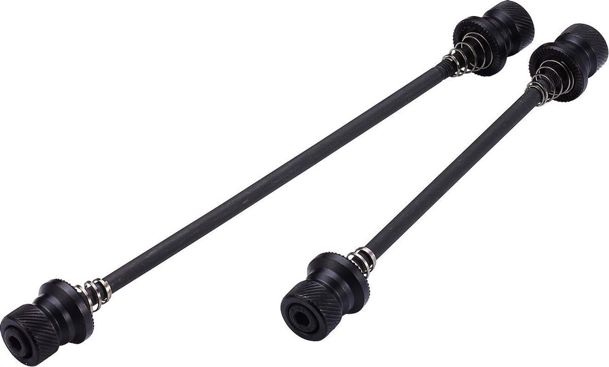 Bbb cycling quick release set wheelfixed - lichtgewicht snelspanners fiets - voor- en achterwiel - aluminium - 100mm 135mm - bqr-03