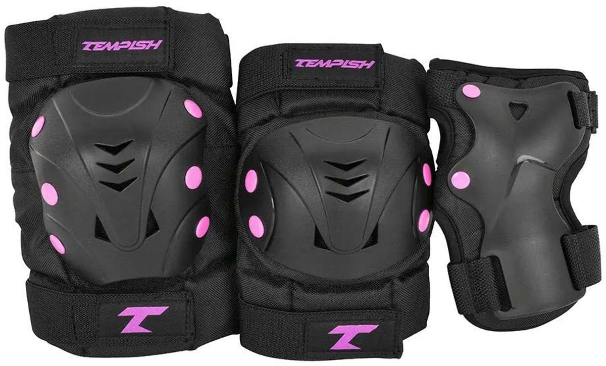 Tempish - taky - skatebescherming - 3-pack - volwassenen - roze - complete set voor skaten - maat m