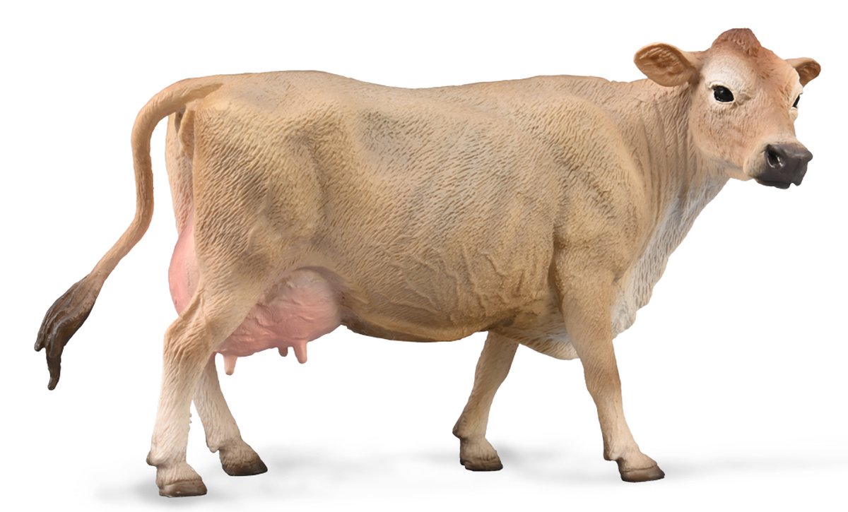 Collecta figurine - jersey koe - (l) - boerderijdieren - handgeschilderd - miniatuur