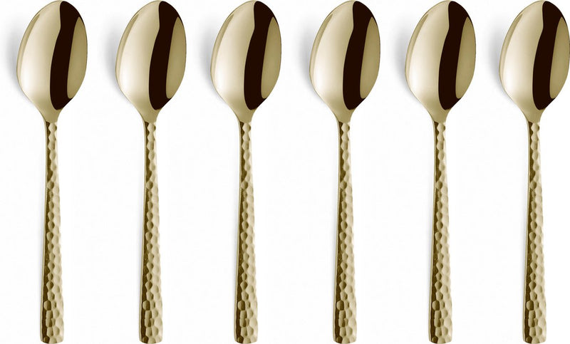 Amefa felicity - champagne - 6 theelepels - 6 koffielepels - vaatwasmachinebestendig