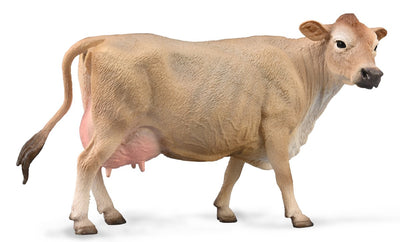 Collecta figurine - jersey koe - (l) - boerderijdieren - handgeschilderd - miniatuur