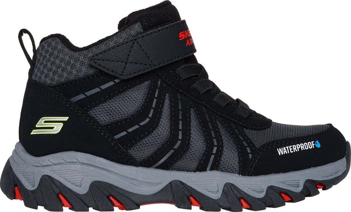 Skechers rugged ranger - storm trail jongens wandelschoenen - zwart rood geel
