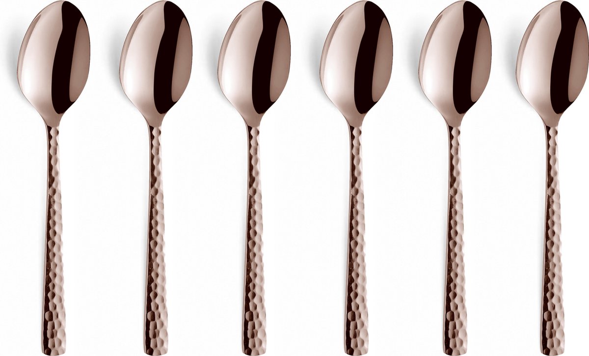 Amefa felicity - rose champagne - 6 theelepels - 6 koffielepels - vaatwasmachinebestendig