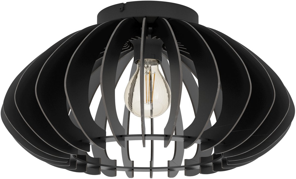 Eglo cossano 3 plafondlamp - e27 - ø 45 cm - zwart