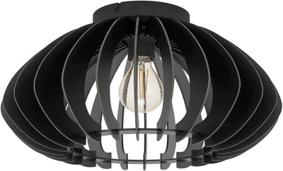 Eglo cossano 3 plafondlamp - e27 - ø 45 cm - zwart