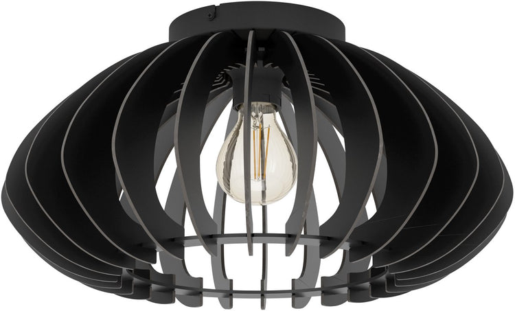 Eglo cossano 3 plafondlamp - e27 - ø 45 cm - zwart