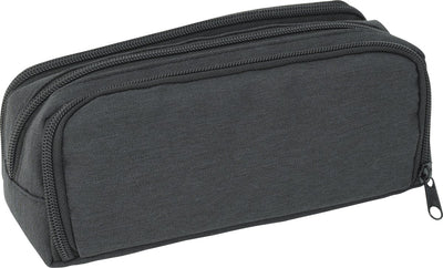 Eberhard faber etui - rechthoekig - 3-vaks - antraciet - zonder inhoud - ef-577406