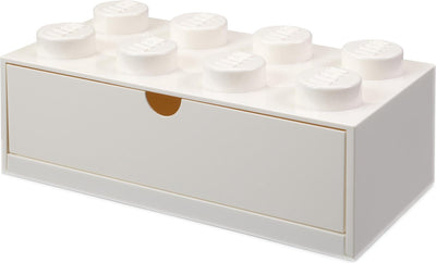 Lego bureaulade brick 8, wit -