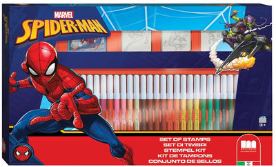 Multiprint kleurset spider-man 41-delig blauw