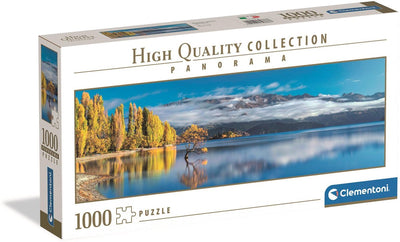 Clementoni panoramapuzzel wanaka's gouden weerspiegelingen, 1000st.
