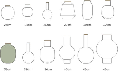 Pip studio - vaas - okergeel - ijzer - 32cm