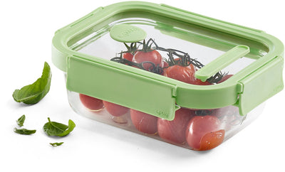 Lékué vershouddoos - glas - 640 ml - rechthoek - green
