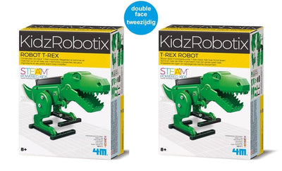 4m wetenschap en spel - bouw je eigen t-rex robot - bouwpakket mechanica - kidzrobotix - 8 jaar